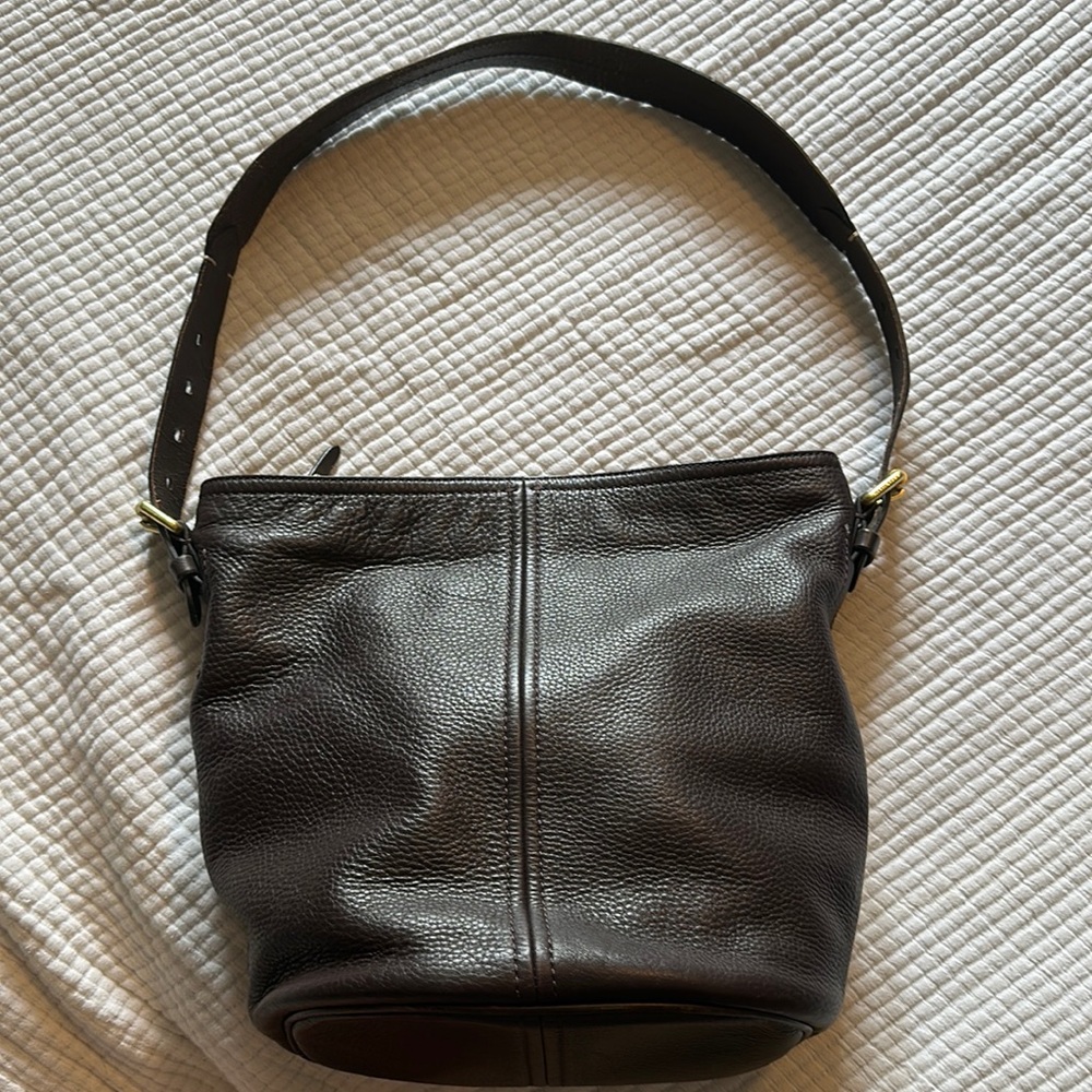 Cole Haan leather slouch bucket purse
